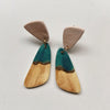 color block ceramic earrings
