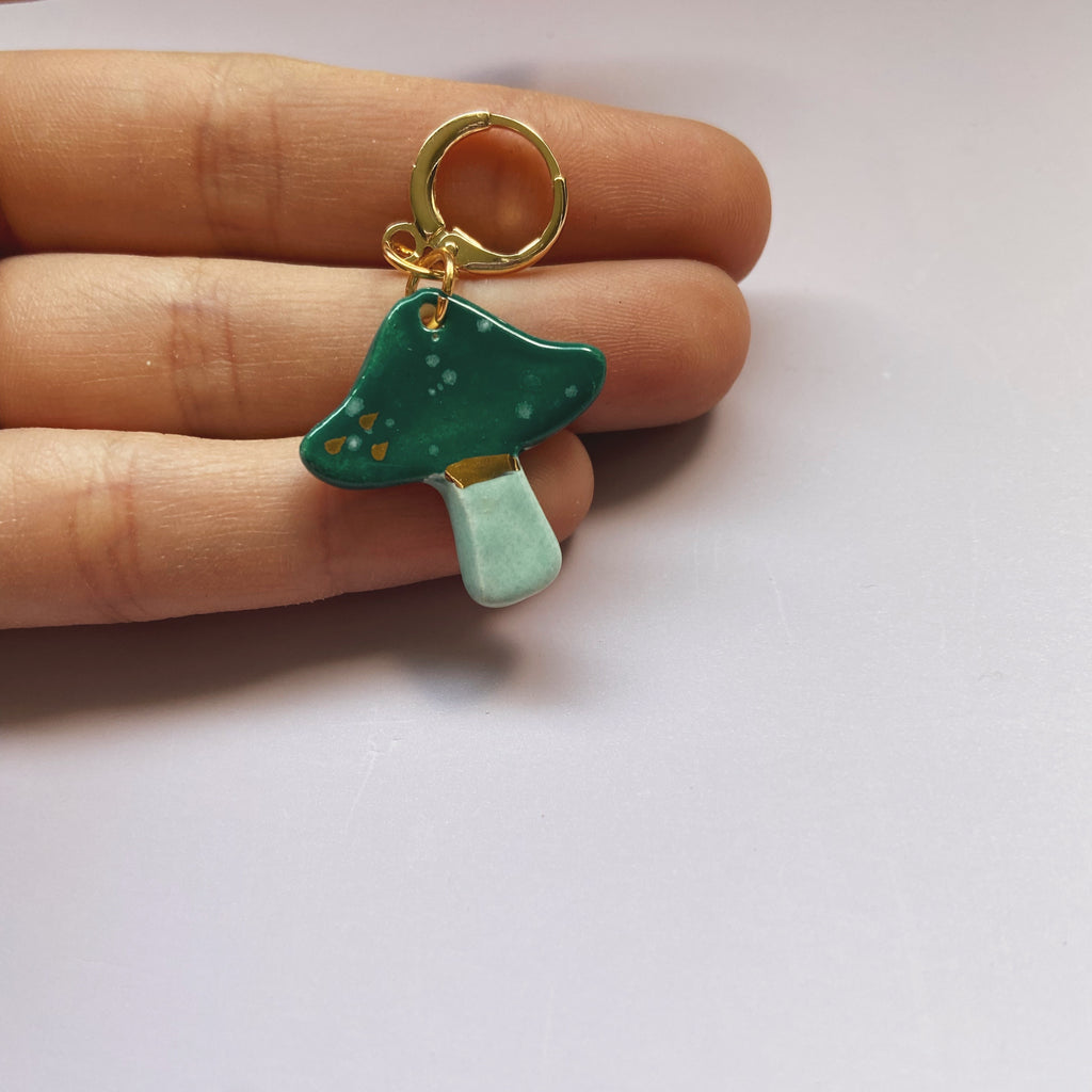 ceramic  teal  earrings