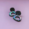 black pearl ceramic earrings hypoallergenic